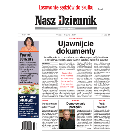 Nasz Dziennik z dnia 30.12.2024 wydanie PDF