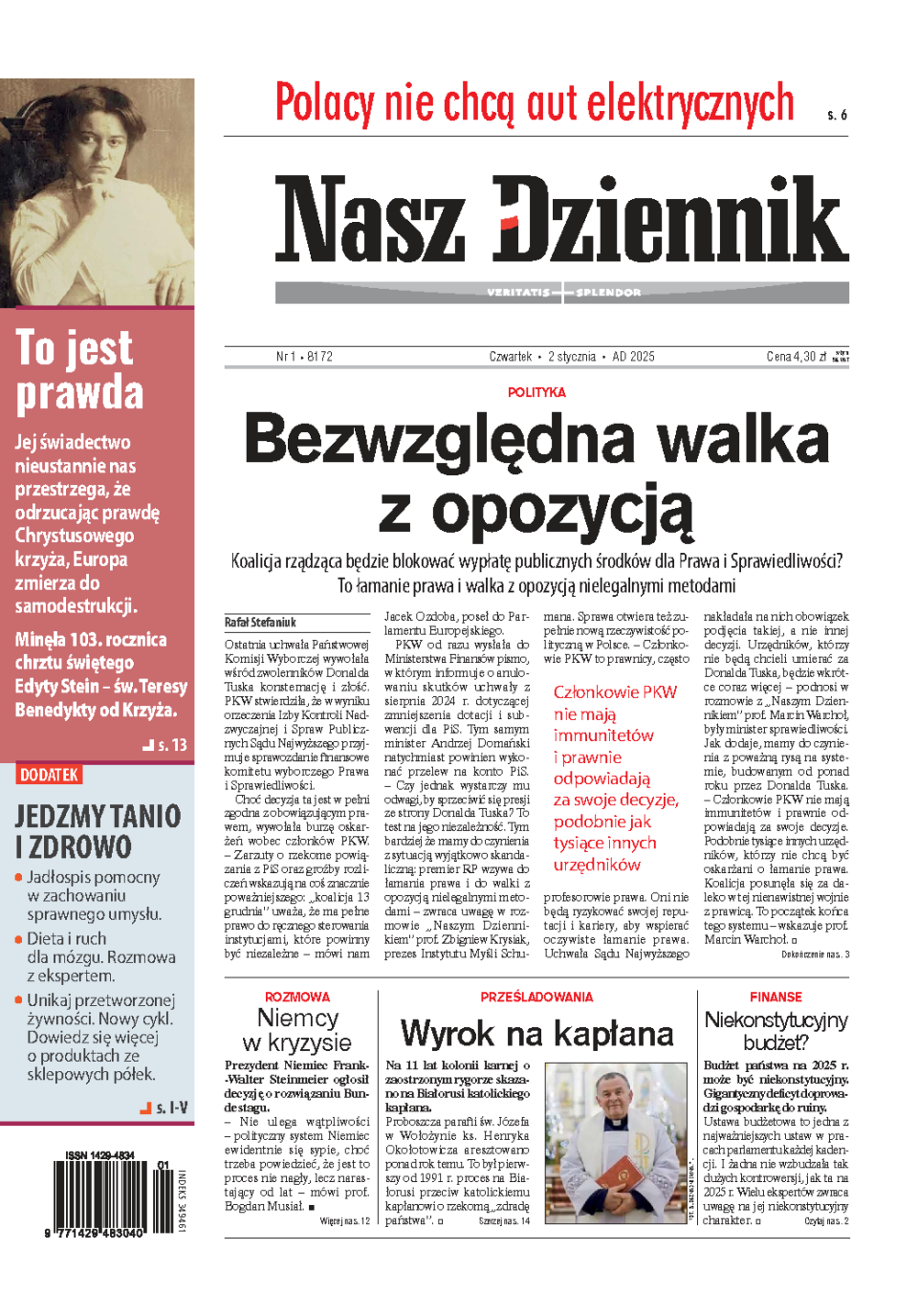 Nasz Dziennik z dnia 02.01.2025 wydanie PDF