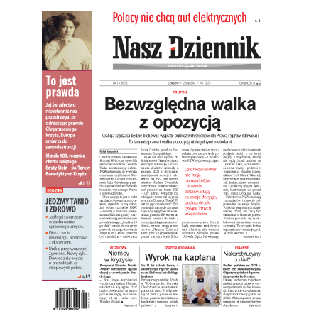 Nasz Dziennik z dnia 02.01.2025 wydanie PDF