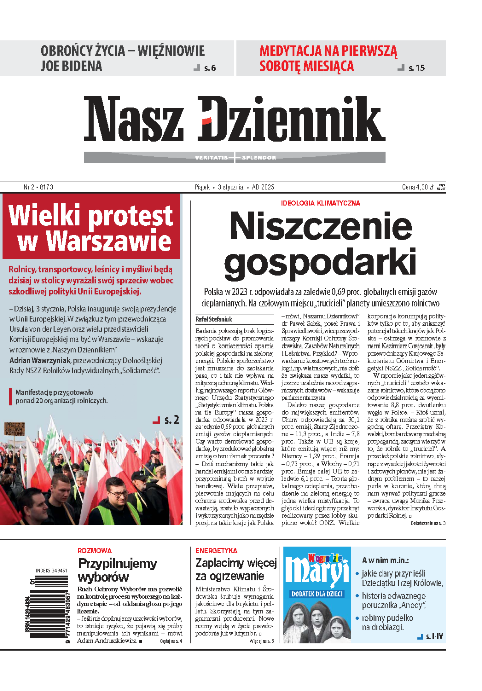 Nasz Dziennik z dnia 03.01.2025 wydanie PDF