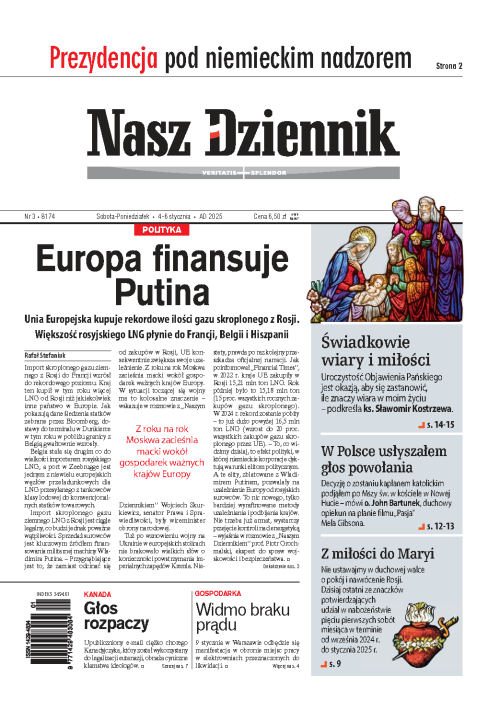 Nasz Dziennik z dnia 04.01.2025 wydanie PDF