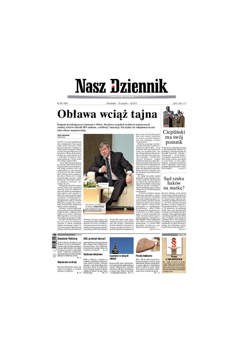 Nasz Dziennik z dnia 18.11.2013 wydanie PDF