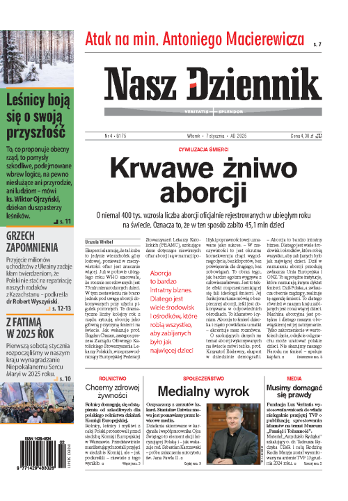 Nasz Dziennik z dnia 07.01.2025 wydanie PDF