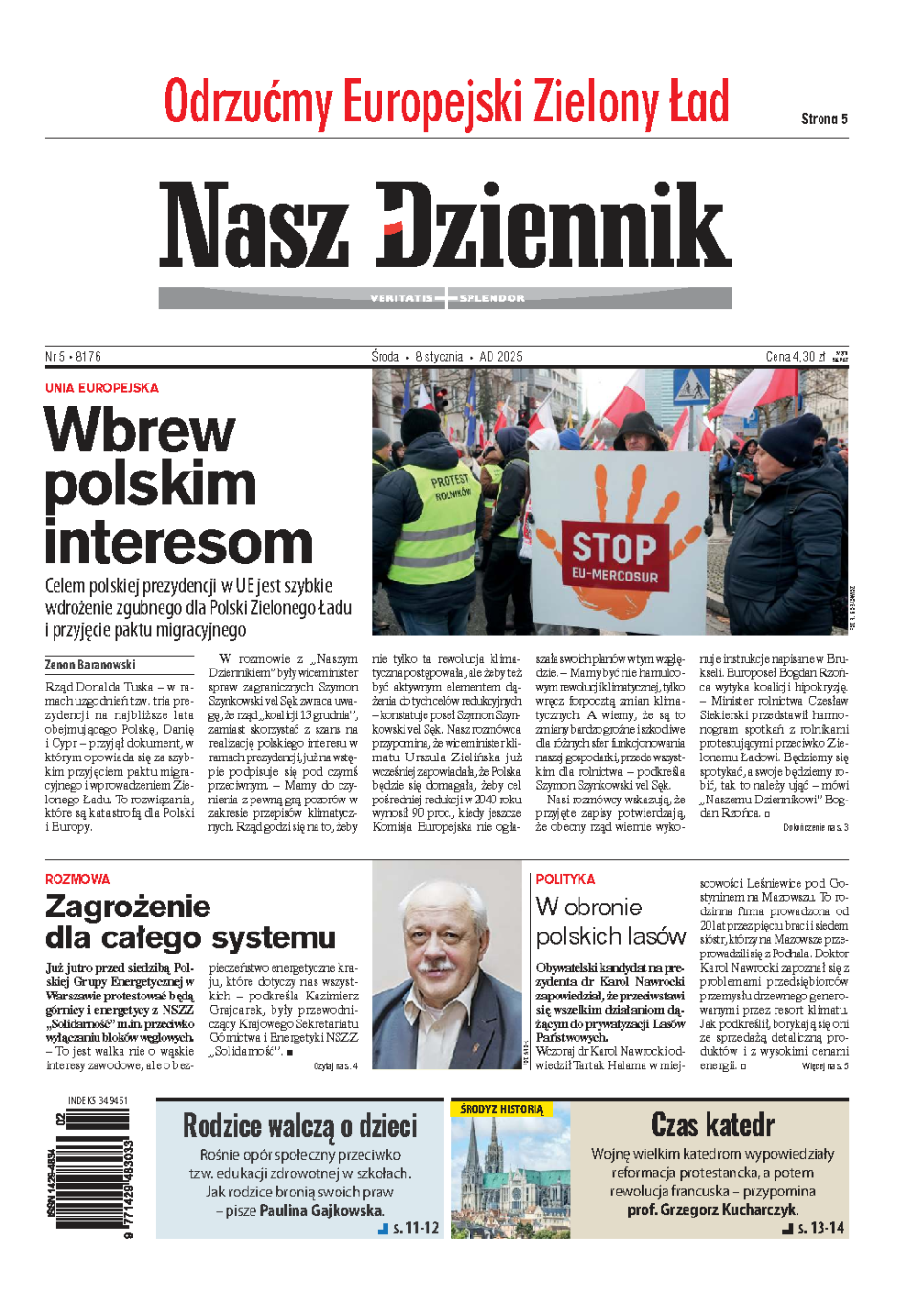 Nasz Dziennik z dnia 08.01.2025 wydanie PDF