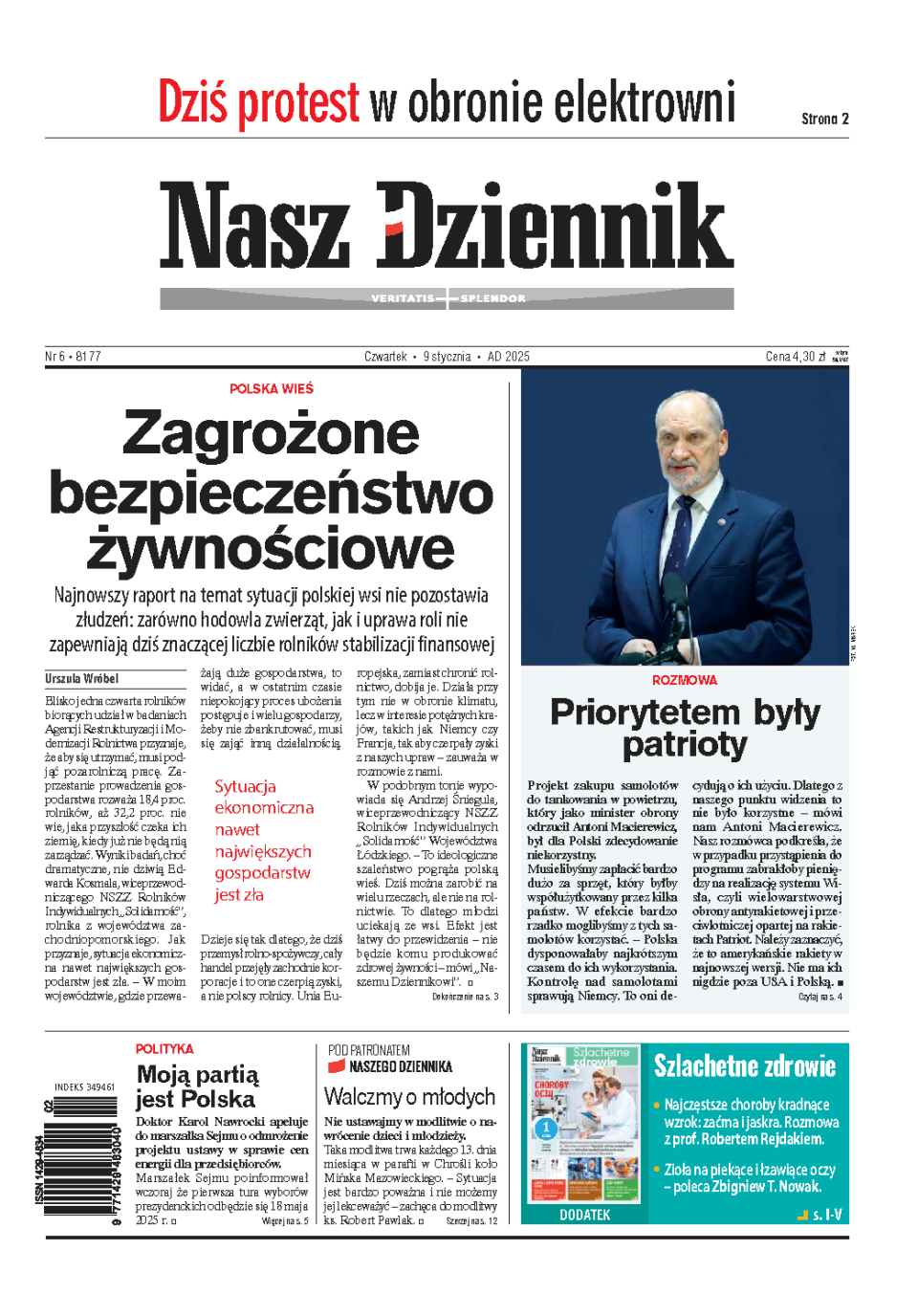 Nasz Dziennik z dnia 09.01.2025 wydanie PDF