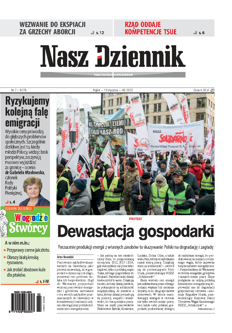 Nasz Dziennik z dnia 10.01.2025 wydanie PDF