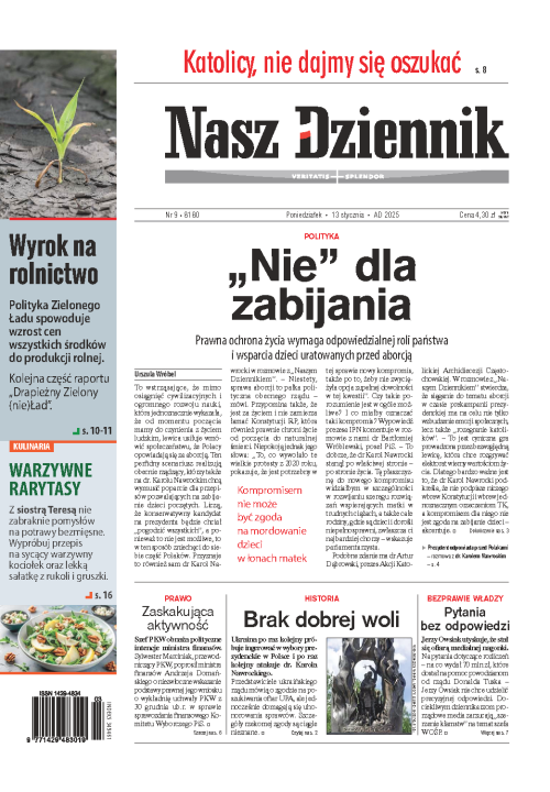 Nasz Dziennik z dnia 13.01.2025 wydanie PDF
