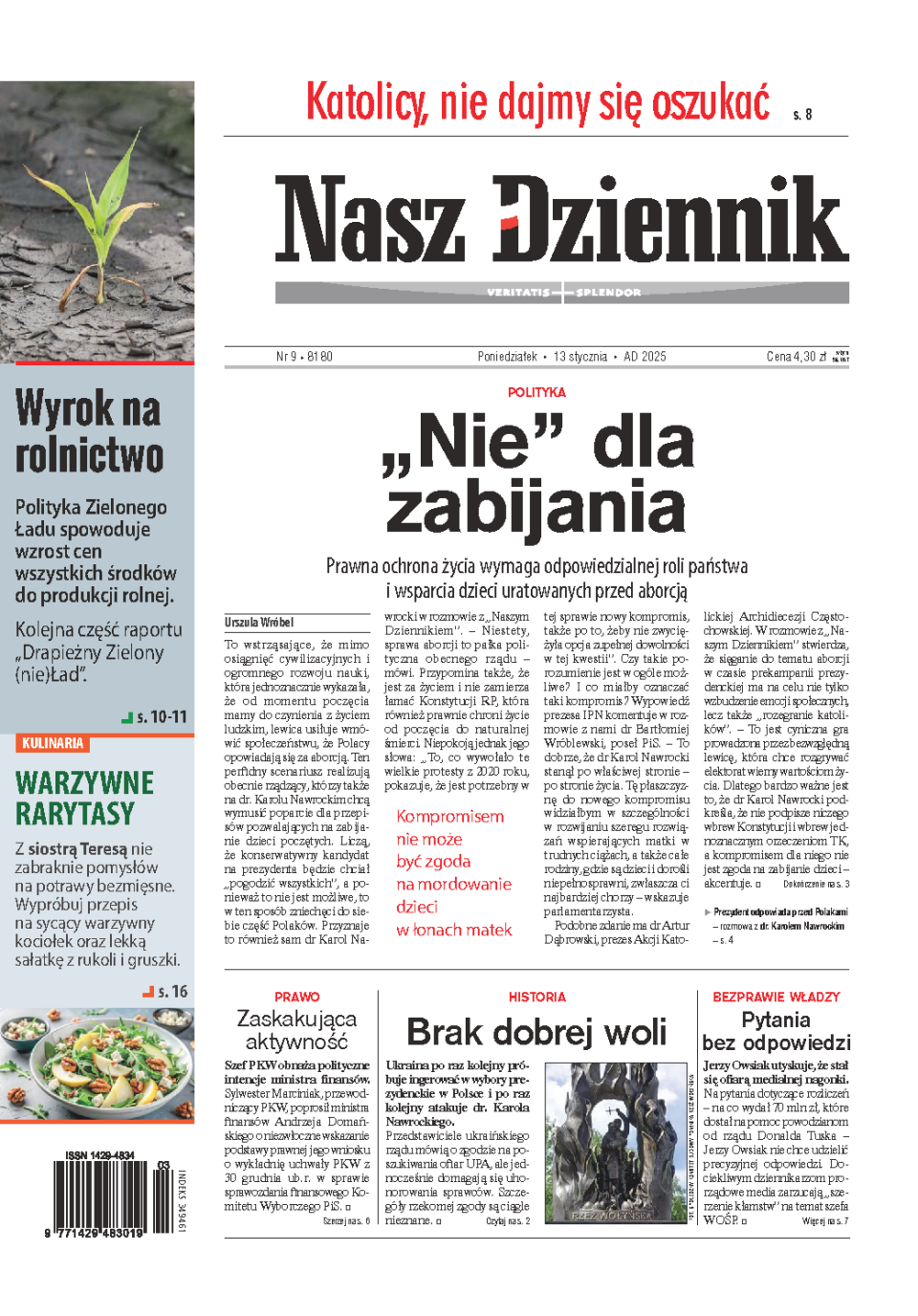 Nasz Dziennik z dnia 13.01.2025 wydanie PDF