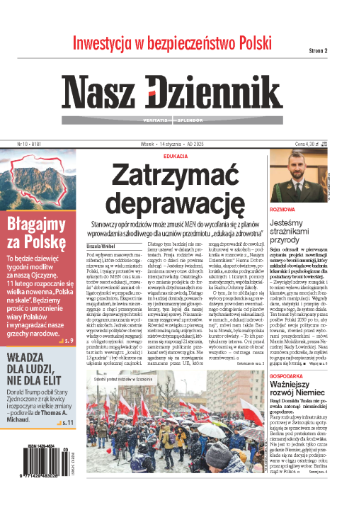 Nasz Dziennik z dnia 14.01.2025 wydanie PDF
