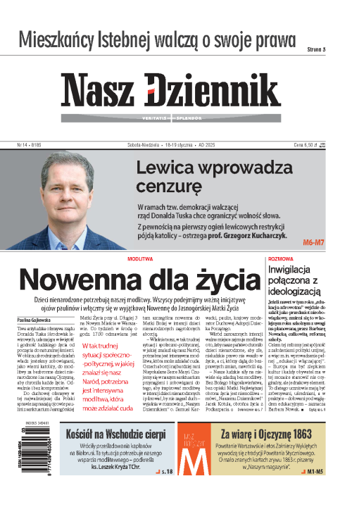 Nasz Dziennik z dnia 18.01.2025 wydanie PDF