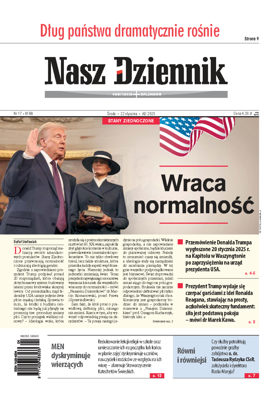 Nasz Dziennik z dnia 22.01.2025 wydanie PDF