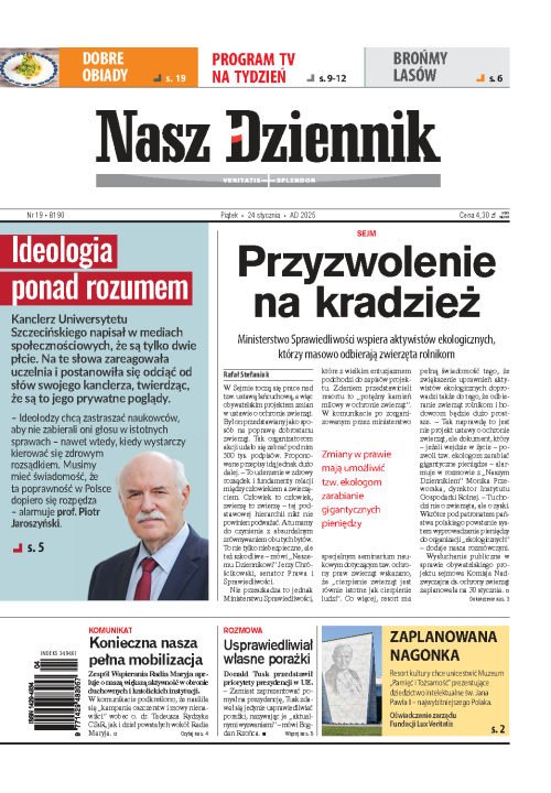 Nasz Dziennik z dnia 24.01.2025 wydanie PDF