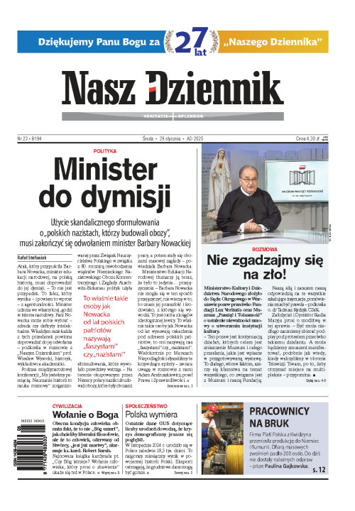 Nasz Dziennik z dnia 29.01.2025 wydanie PDF