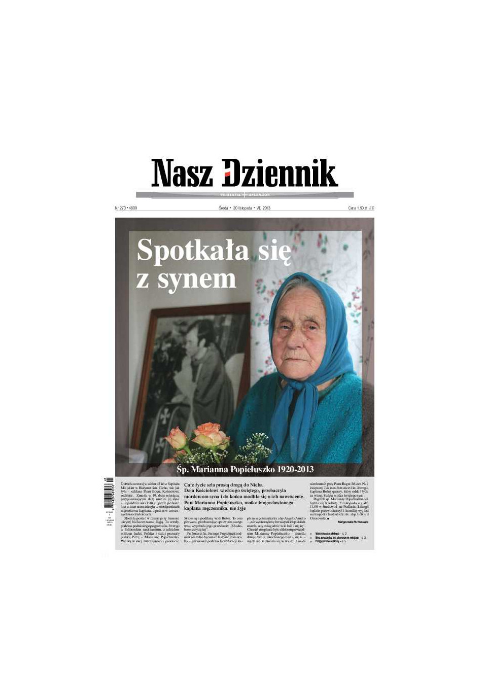 Nasz Dziennik z dnia 20.11.2013 wydanie PDF