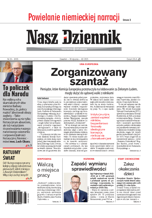 Nasz Dziennik z dnia 30.01.2025 wydanie PDF