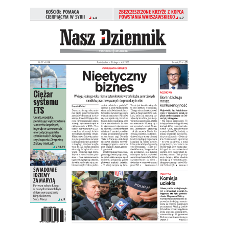 Nasz Dziennik z dnia 03.02.2025 wydanie PDF