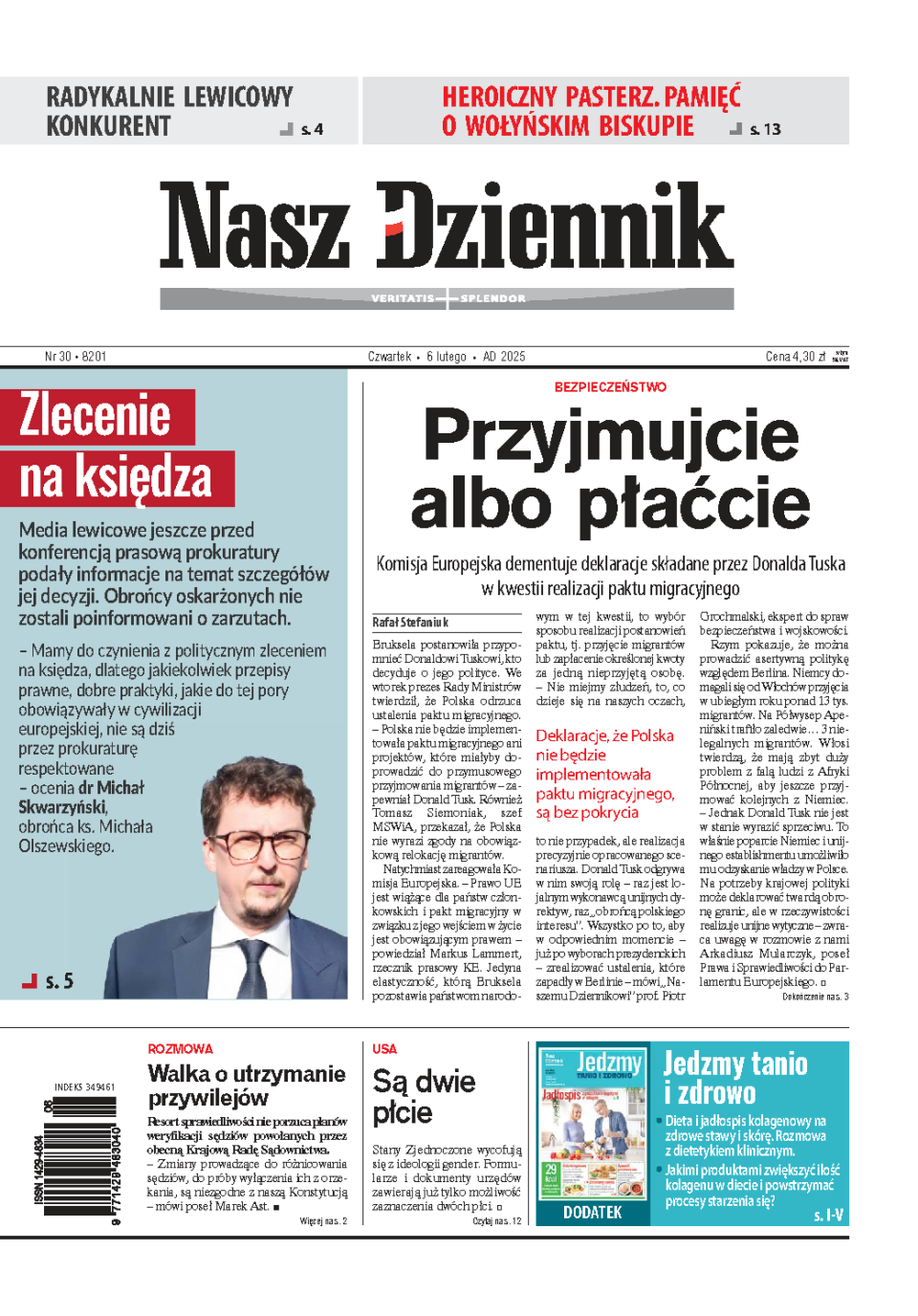 Nasz Dziennik z dnia 06.02.2025 wydanie PDF