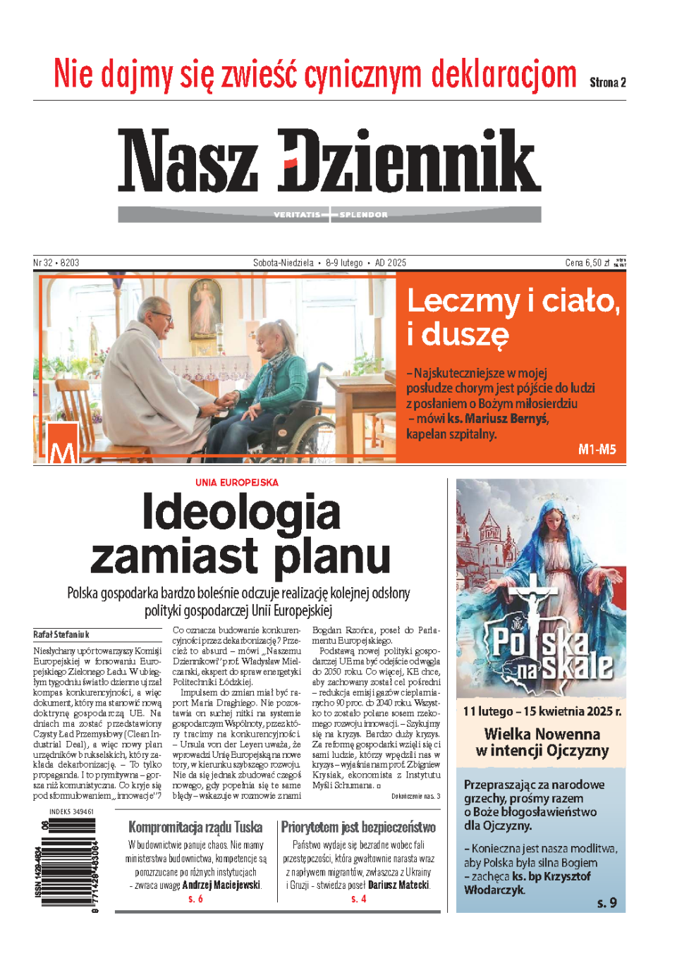 Nasz Dziennik z dnia 08.02.2025 wydanie PDF