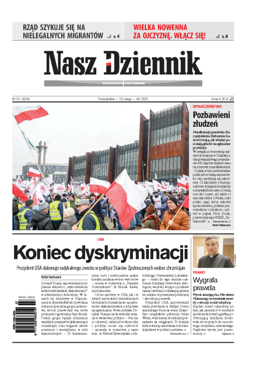 Nasz Dziennik z dnia 10.02.2025 wydanie PDF