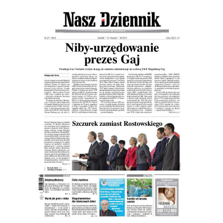 Nasz Dziennik z dnia 21.11.2013 wydanie PDF