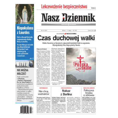 Nasz Dziennik z dnia 11.02.2025 wydanie PDF