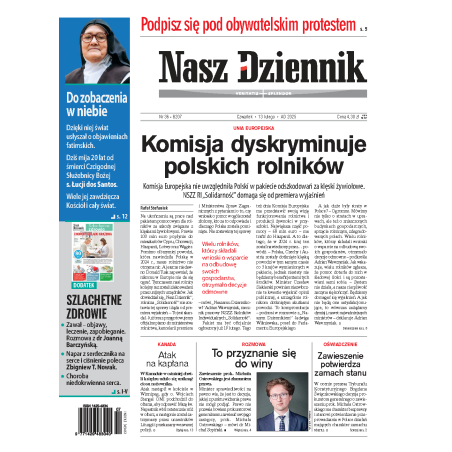 Nasz Dziennik z dnia 13.02.2025 wydanie PDF