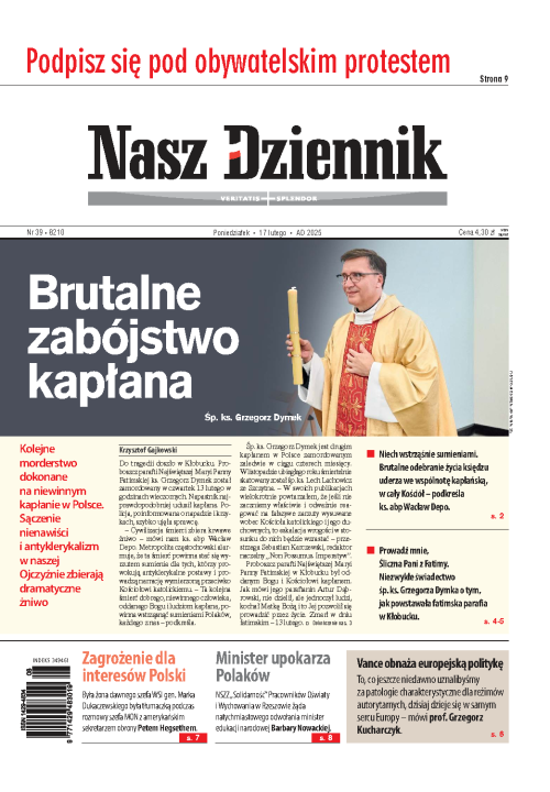 Nasz Dziennik z dnia 17.02.2025 wydanie PDF