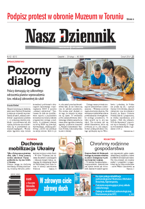Nasz Dziennik z dnia 20.02.2025 wydanie PDF