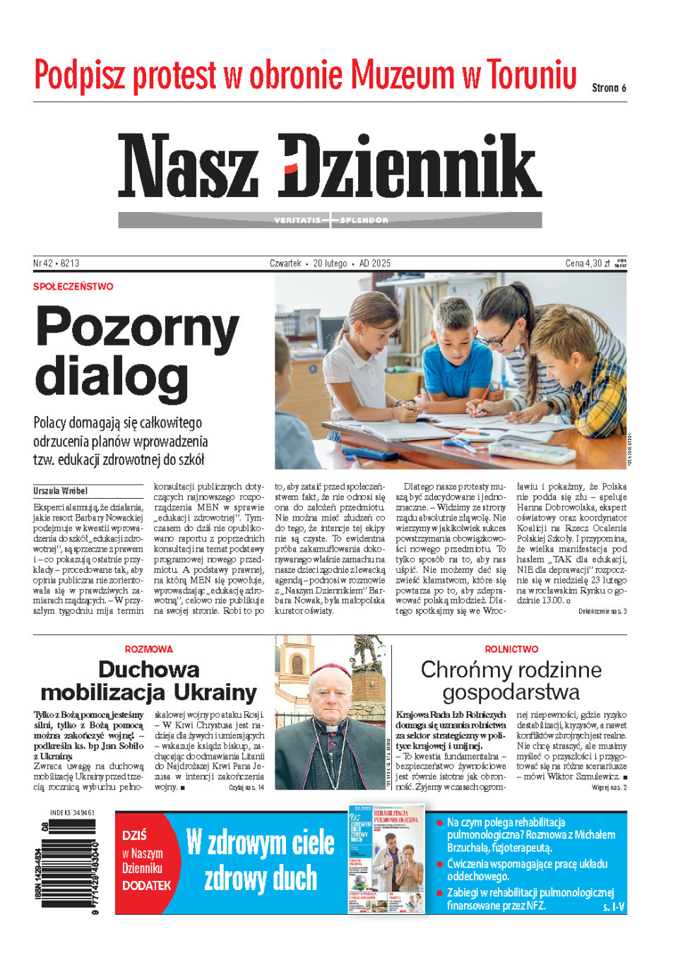 Nasz Dziennik z dnia 20.02.2025 wydanie PDF