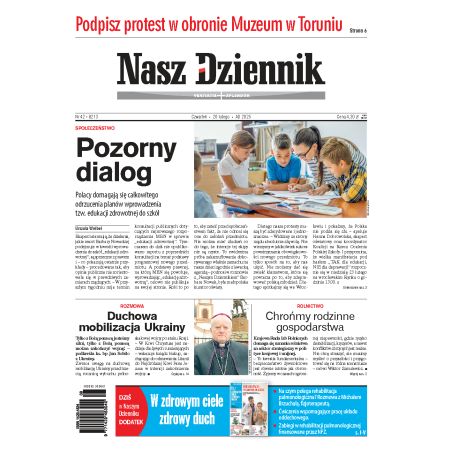 Nasz Dziennik z dnia 20.02.2025 wydanie PDF