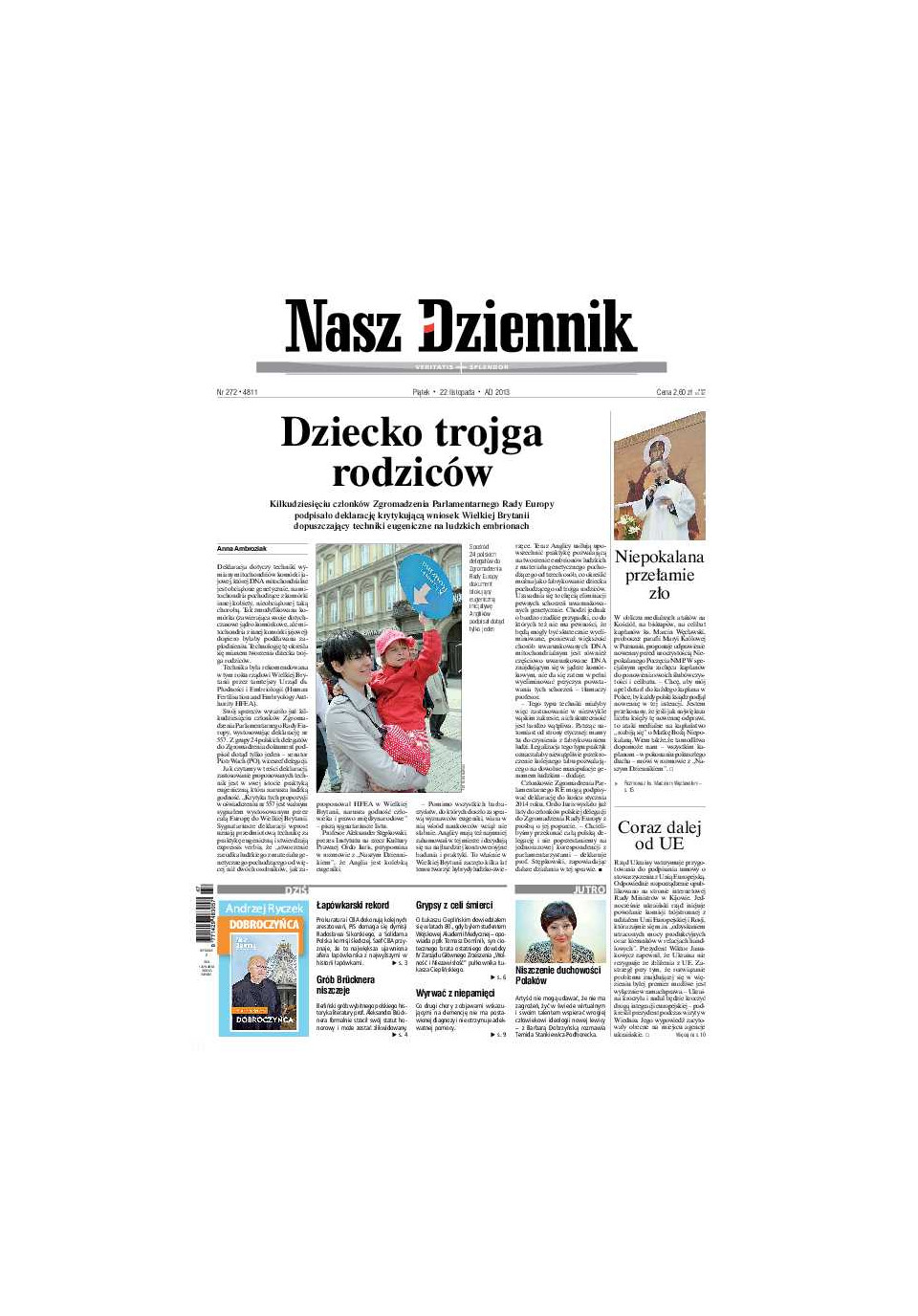 Nasz Dziennik z dnia 22.11.2013 wydanie PDF