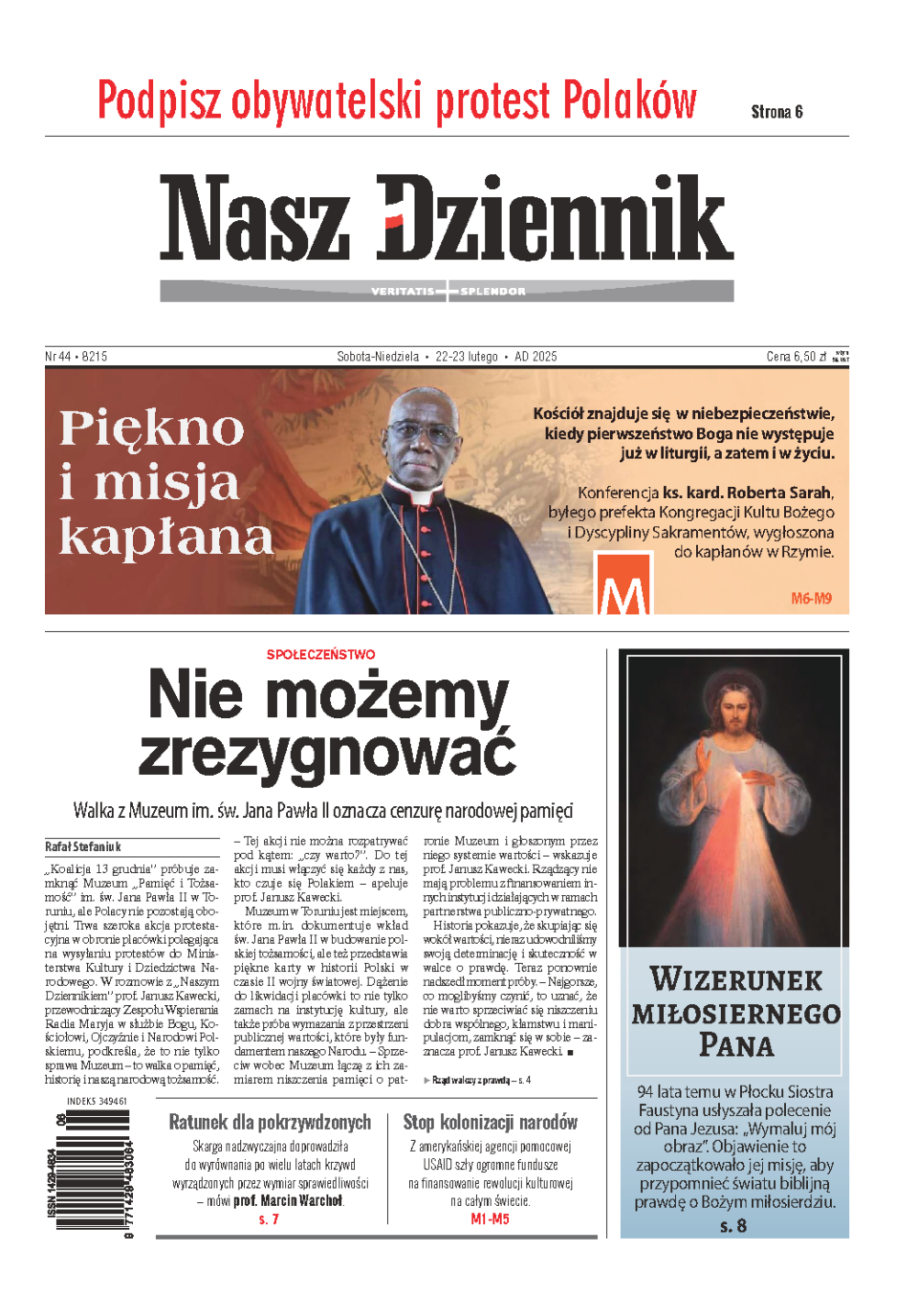 Nasz Dziennik z dnia 22.02.2025 wydanie PDF