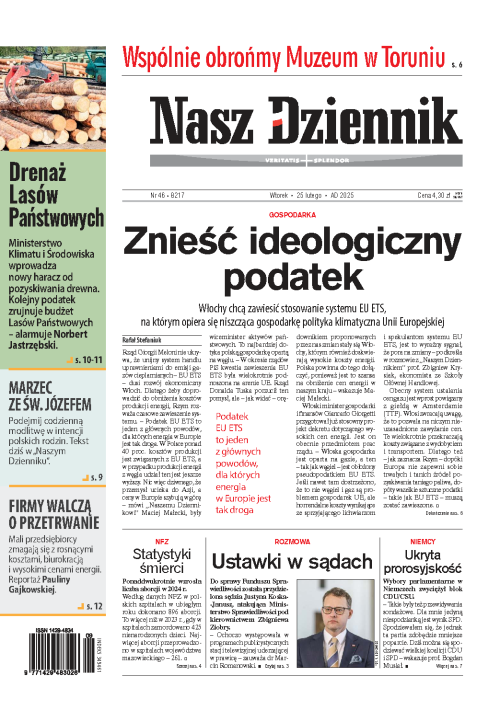 Nasz Dziennik z dnia 25.02.2025 wydanie PDF