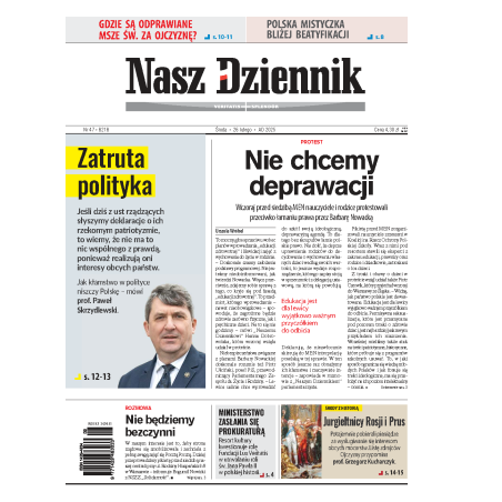 Nasz Dziennik z dnia 26.02.2025 wydanie PDF
