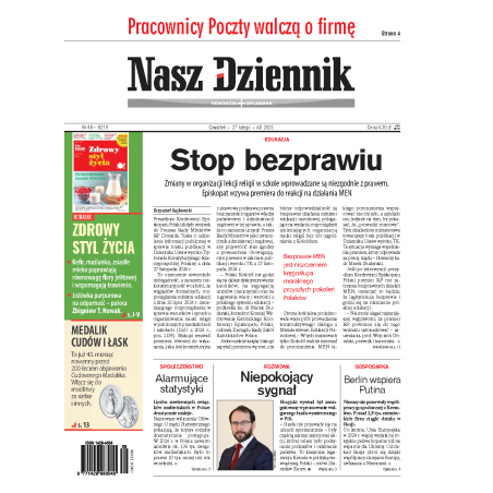 Nasz Dziennik z dnia 27.02.2025 wydanie PDF