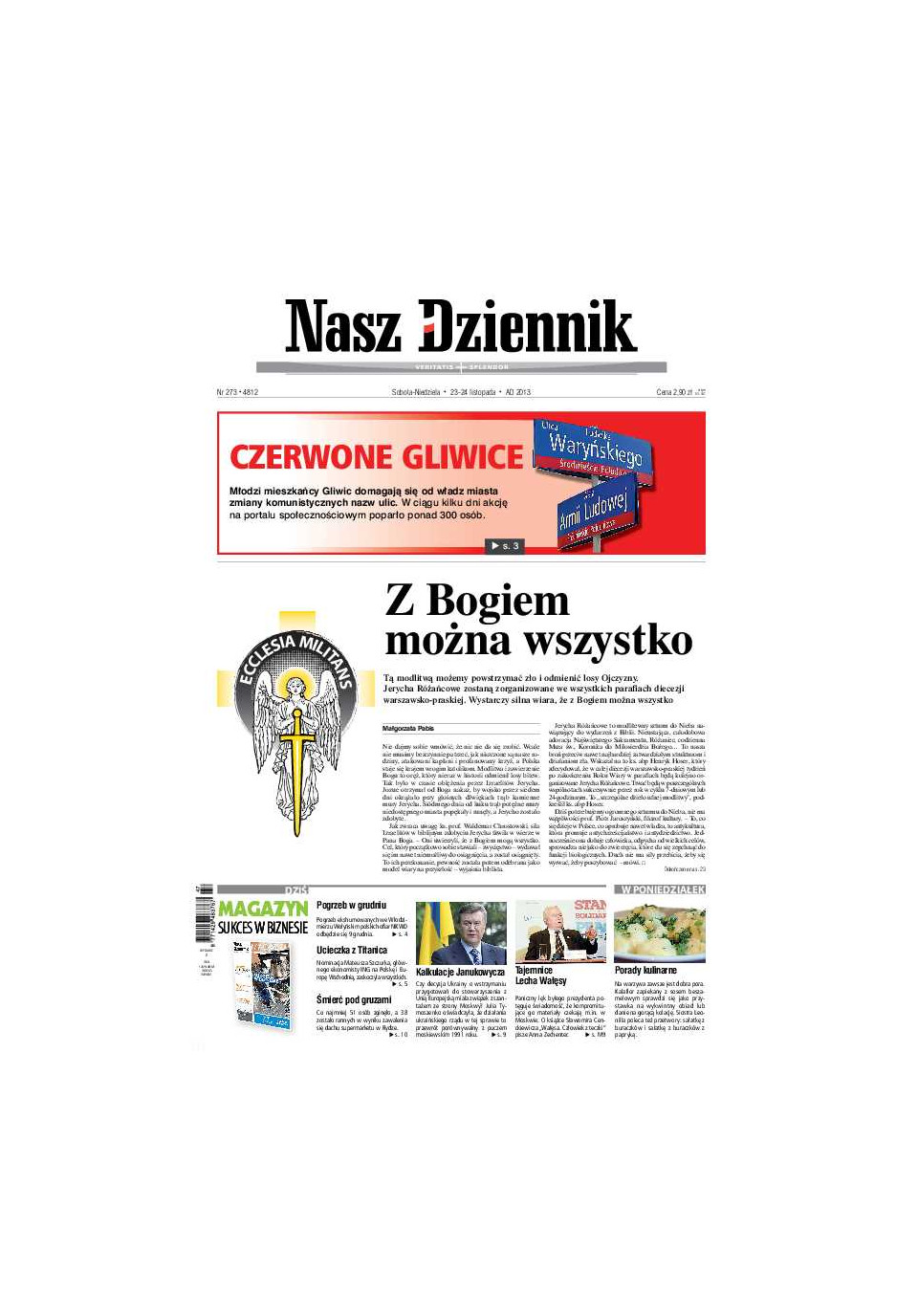 Nasz Dziennik z dnia 23.11.2013 wydanie PDF