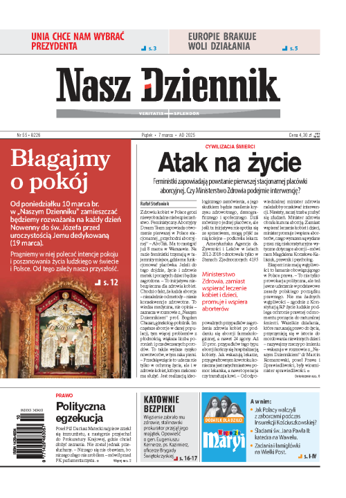 Nasz Dziennik z dnia 07.03.2025 wydanie PDF