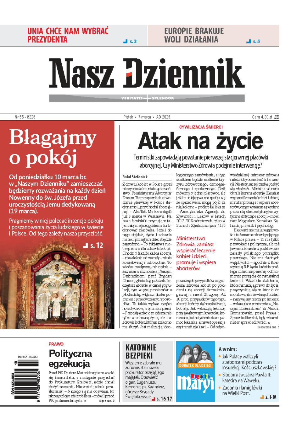 Nasz Dziennik z dnia 07.03.2025 wydanie PDF