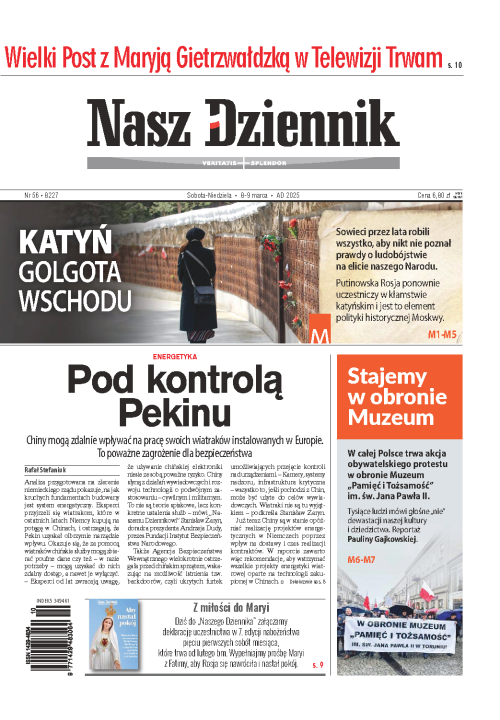 Nasz Dziennik z dnia 08.03.2025 wydanie PDF