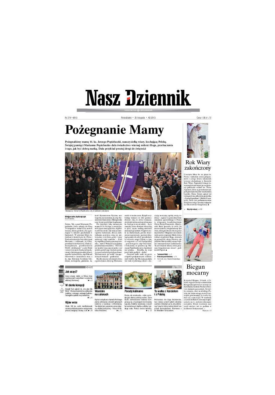 Nasz Dziennik z dnia 25.11.2013 wydanie PDF