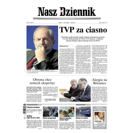 Nasz Dziennik z dnia 26.11.2013 wydanie PDF