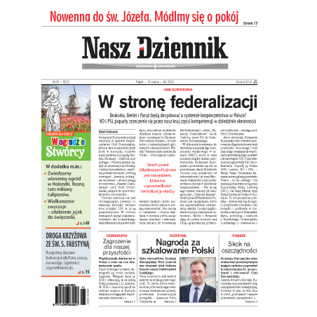 Nasz Dziennik z dnia 14.03.2025 wydanie PDF