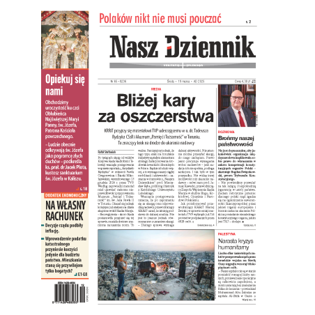 Nasz Dziennik z dnia 19.03.2025 wydanie PDF