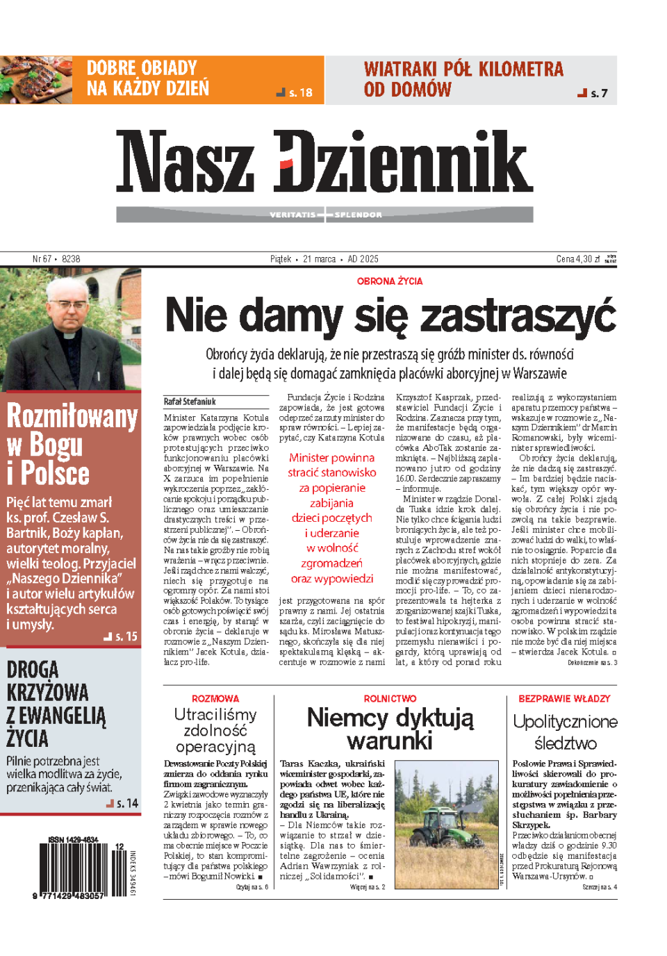 Nasz Dziennik z dnia 21.03.2025 wydanie PDF
