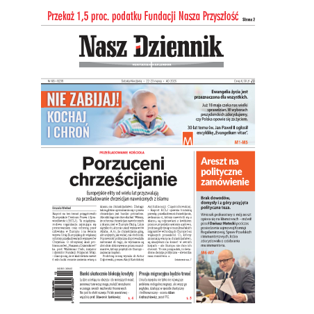 Nasz Dziennik z dnia 22.03.2025 wydanie PDF