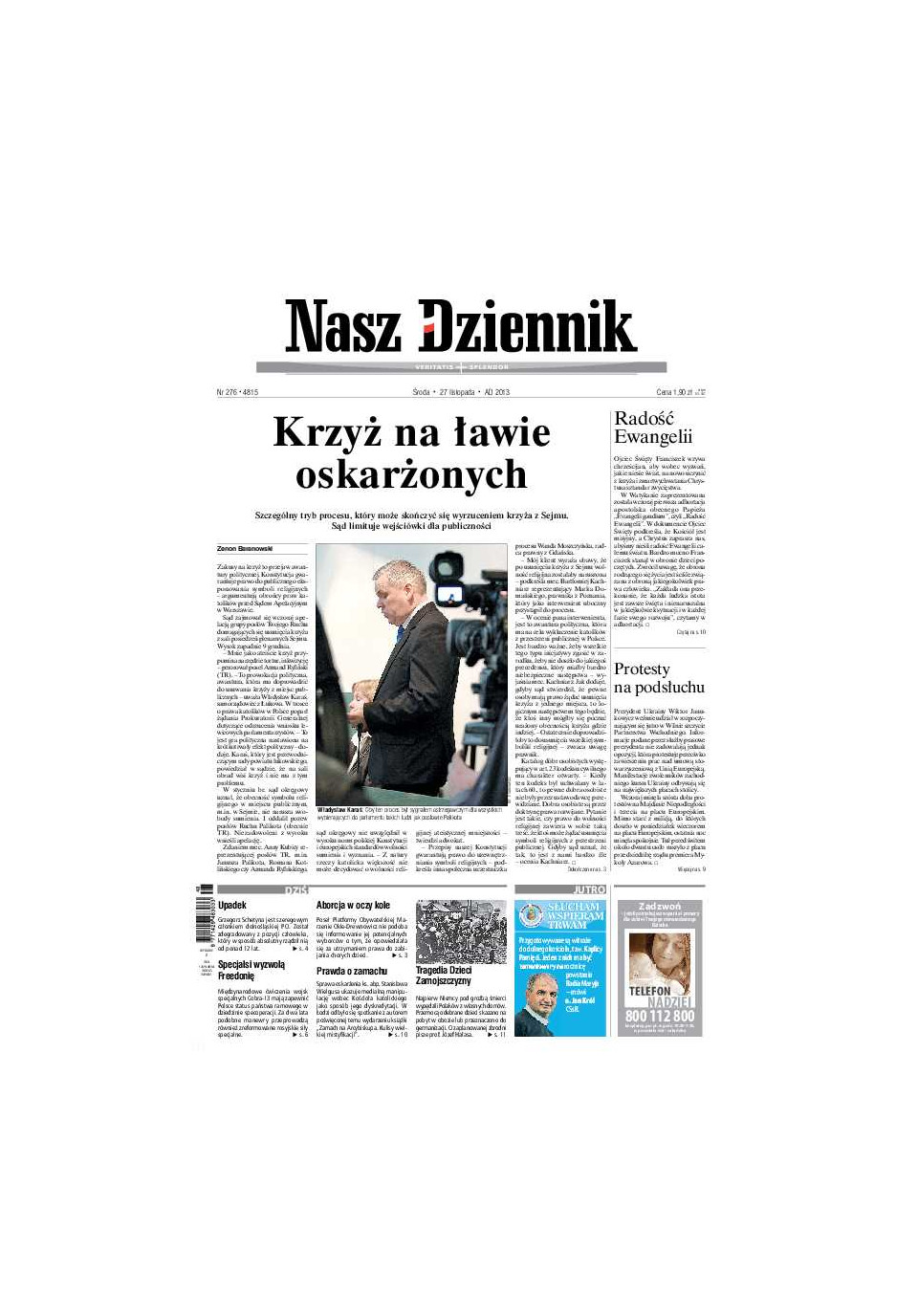 Nasz Dziennik z dnia 27.11.2013 wydanie PDF