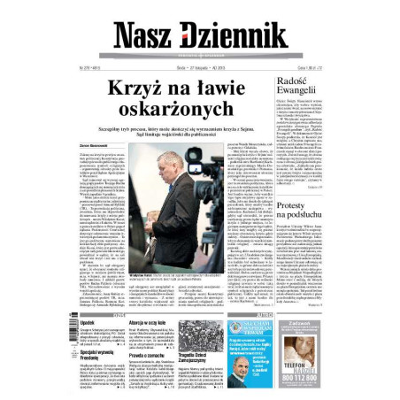 Nasz Dziennik z dnia 27.11.2013 wydanie PDF