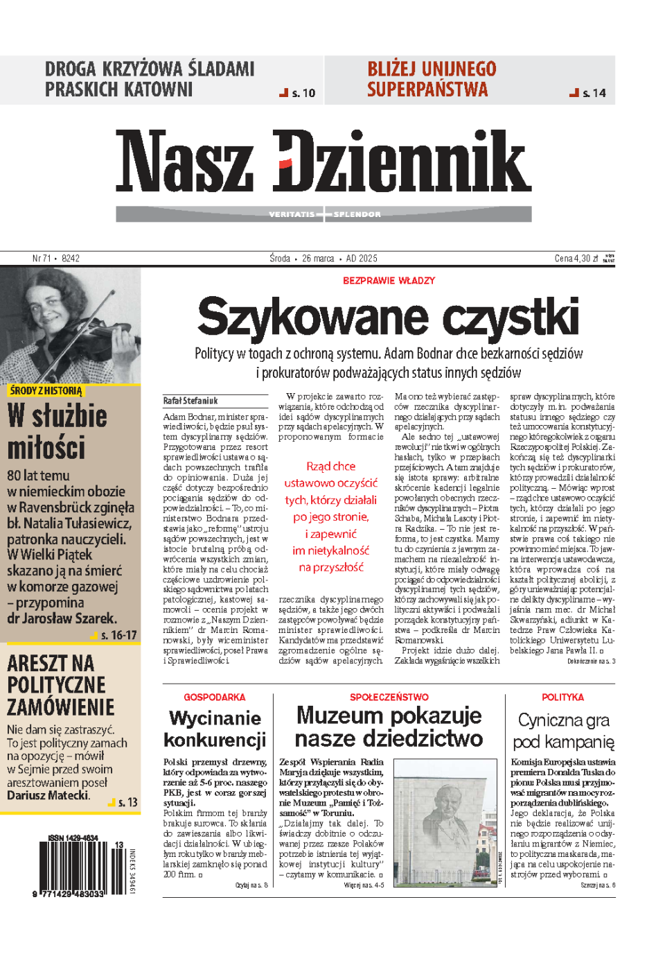 Nasz Dziennik z dnia 26.03.2025 wydanie PDF