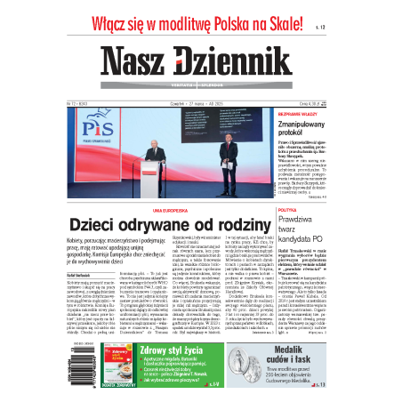 Nasz Dziennik z dnia 27.03.2025 wydanie PDF