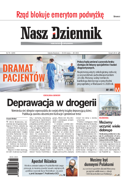 Nasz Dziennik z dnia 29.03.2025 wydanie PDF